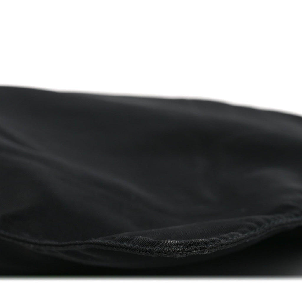 Prada Nylon Flat Messenger Bag Black