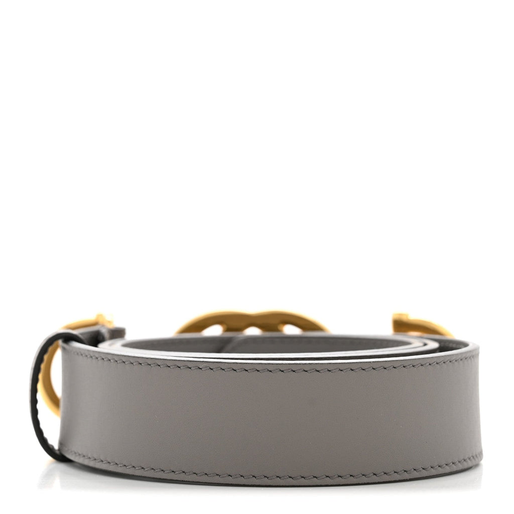 Gucci Calfskin Zumi 30mm Belt 75 30 Dusty Grey