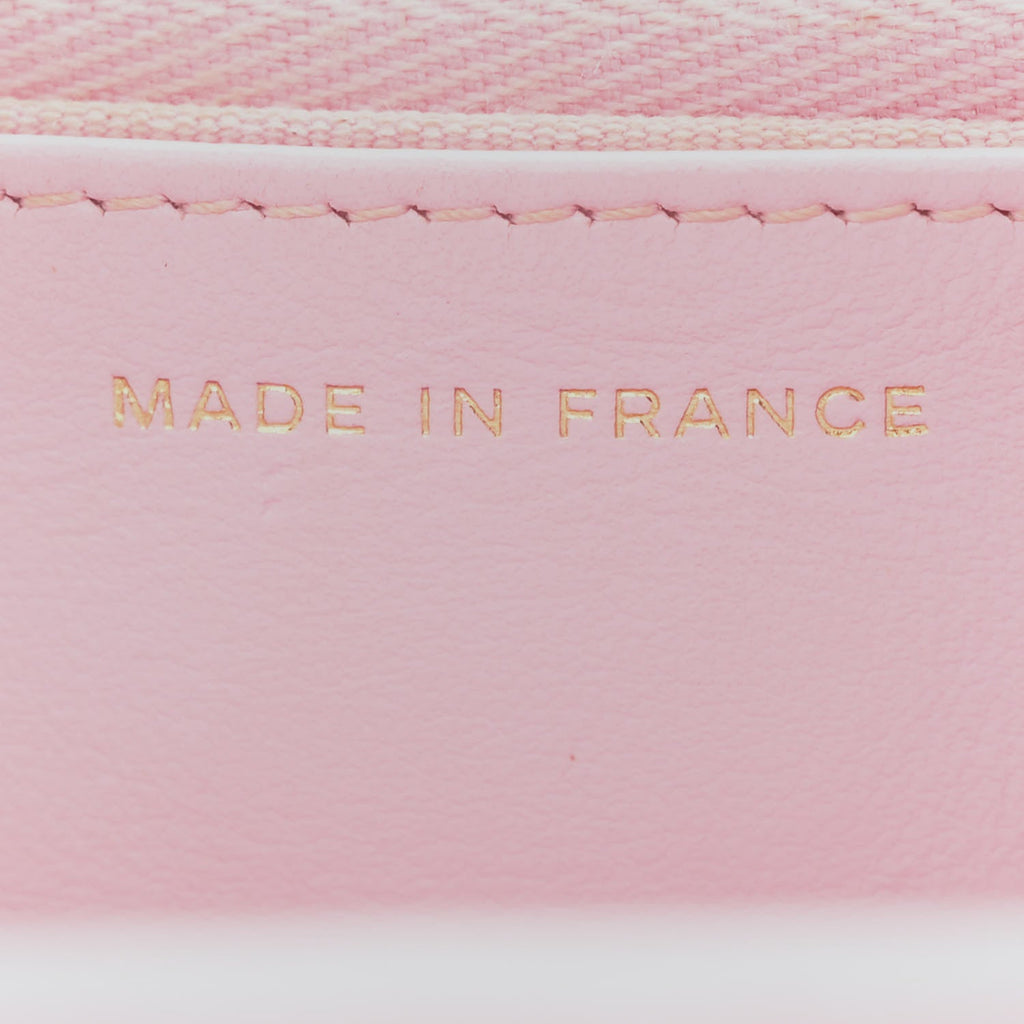 Chanel Caviar Quilted Wallet on Chain WOC Light Pink
