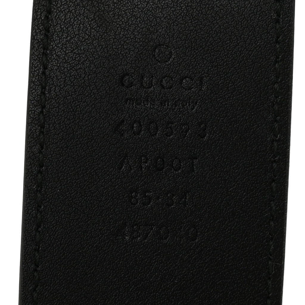 Gucci Calfskin Double G 40mm Belt 85 34 Black