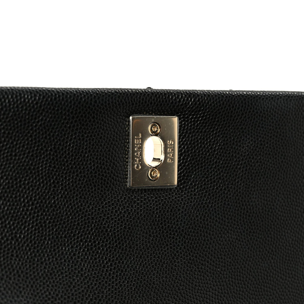 Chanel Caviar Quilted Mini Coco Handle Flap Black