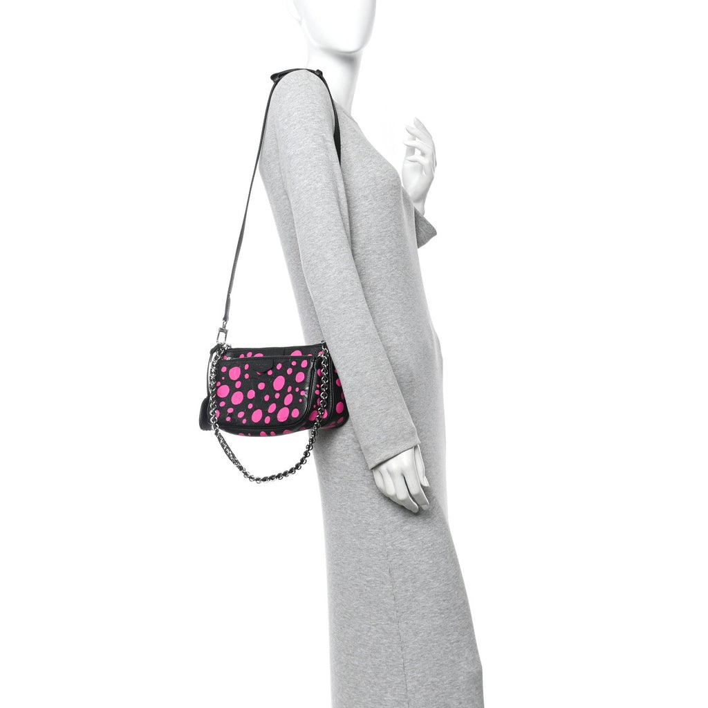 Louis Vuitton LV X YK Empreinte Multi Pochette Accessories Black Fuchsia