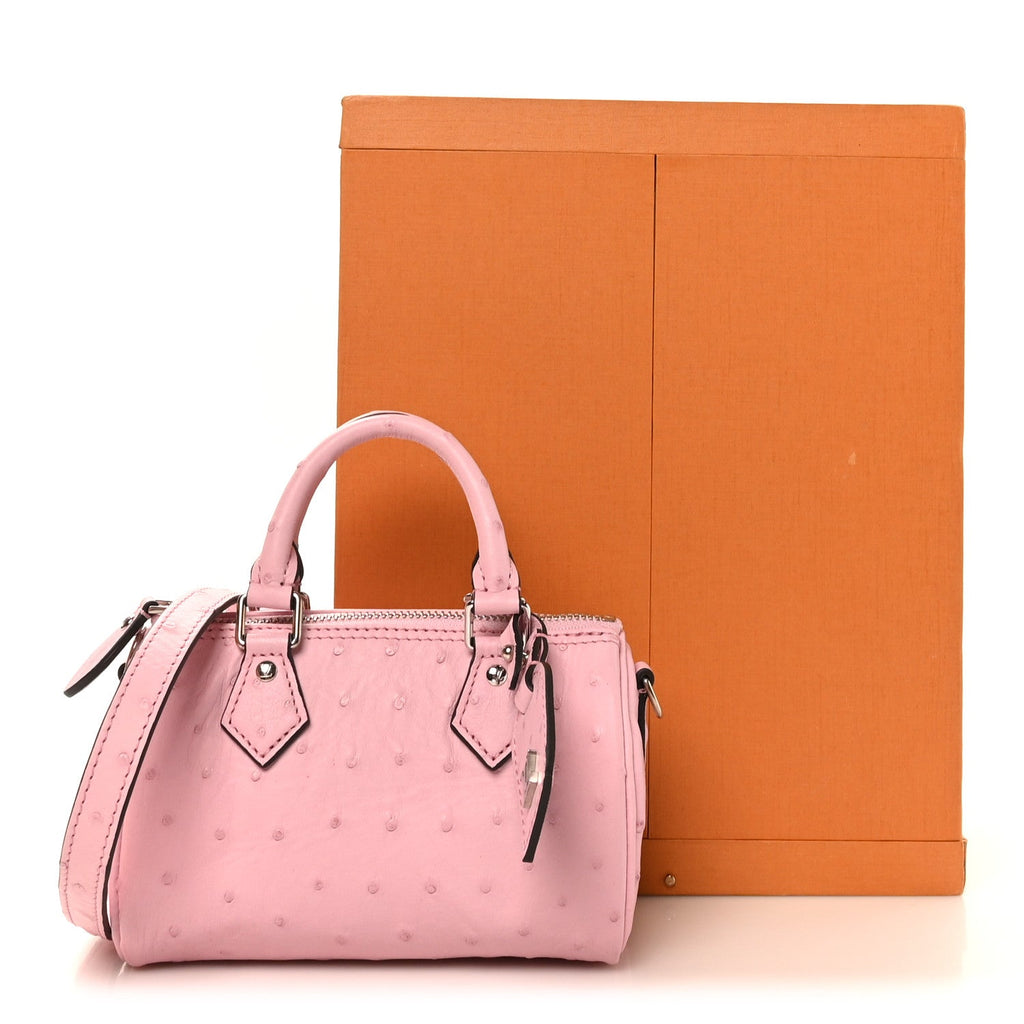 Louis Vuitton Ostrich Speedy   Pink