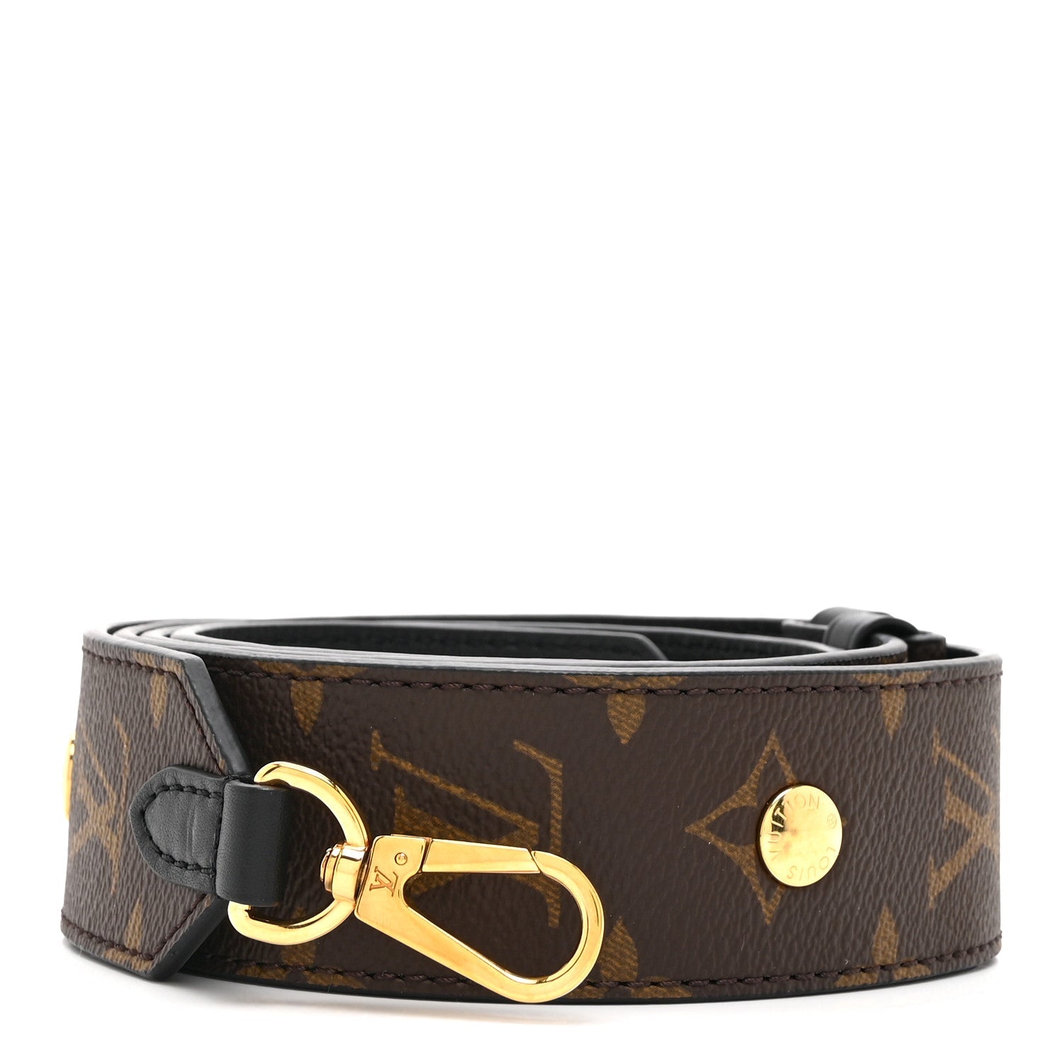 Louis Vuitton Monogram Adjustable Bandouliere Shoulder Strap Black