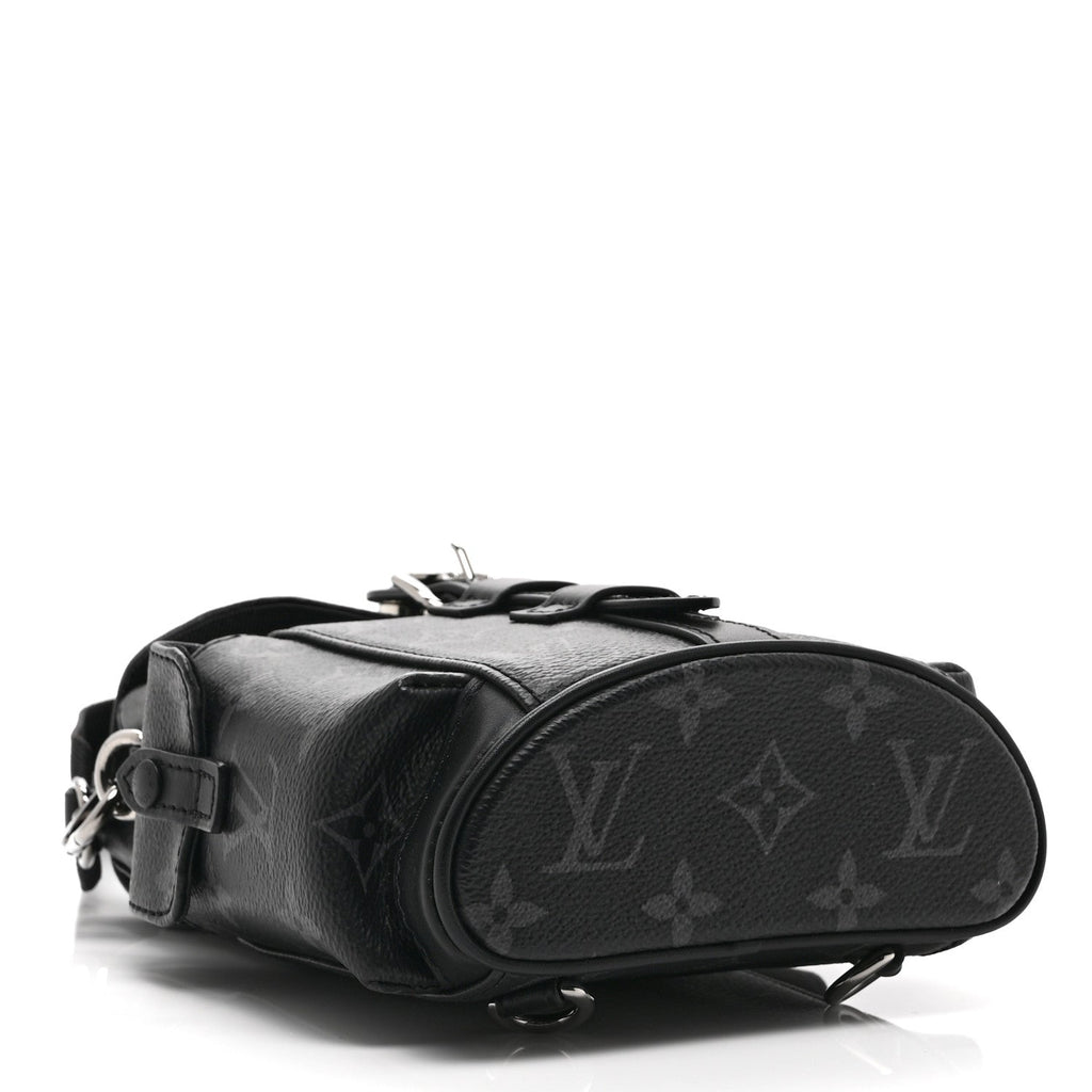 Louis Vuitton Monogram Eclipse Nano Christopher Backpack Black