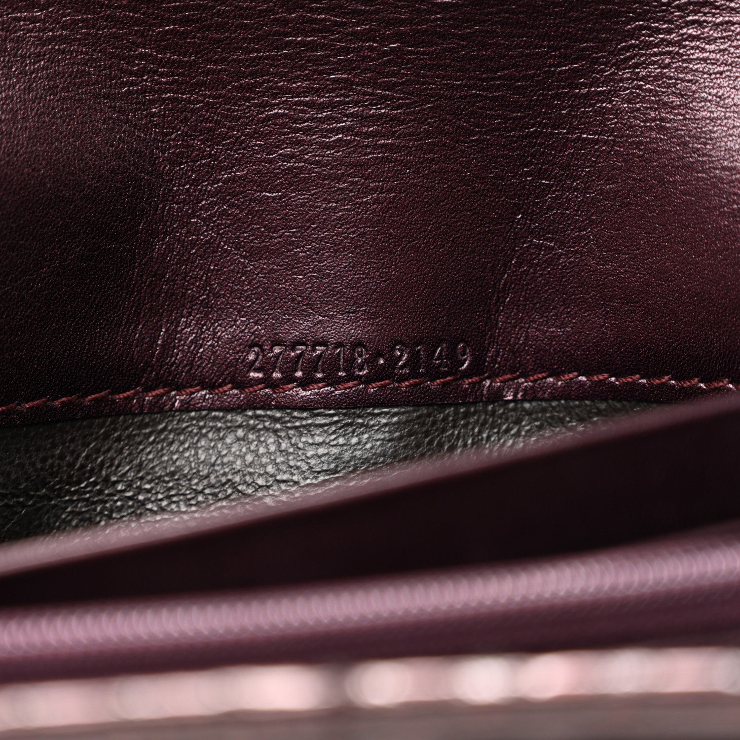 Gucci Metallic Snakeskin Soft Stirrup Wallet Brown