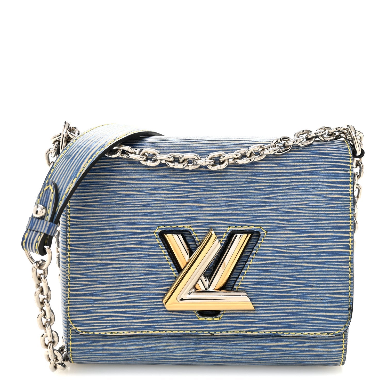 Louis Vuitton Epi Twist Shoulder Bag PM Denim Light