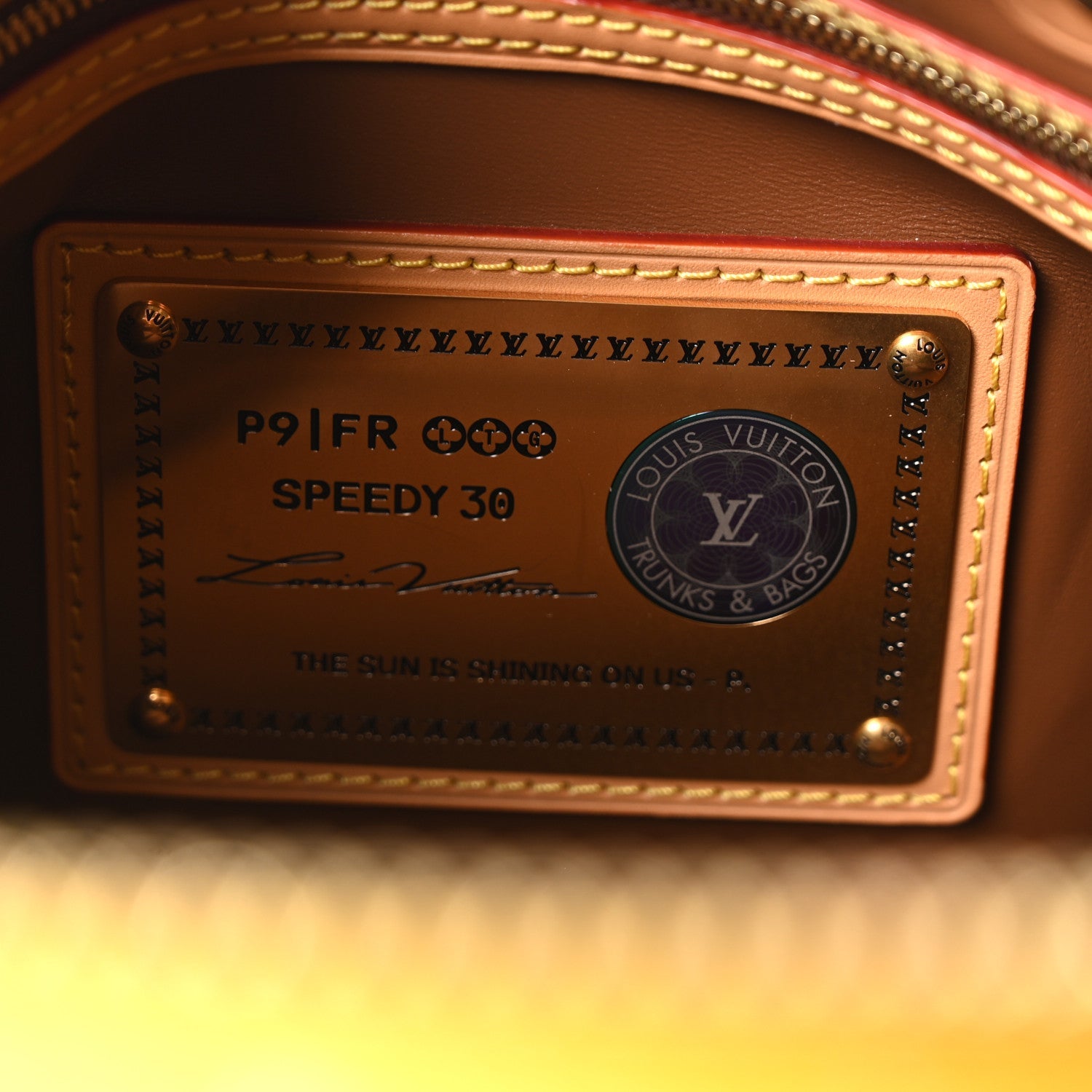 Louis Vuitton Calfskin Monogram Speedy P9 Bandouliere 25 Jaune Mat