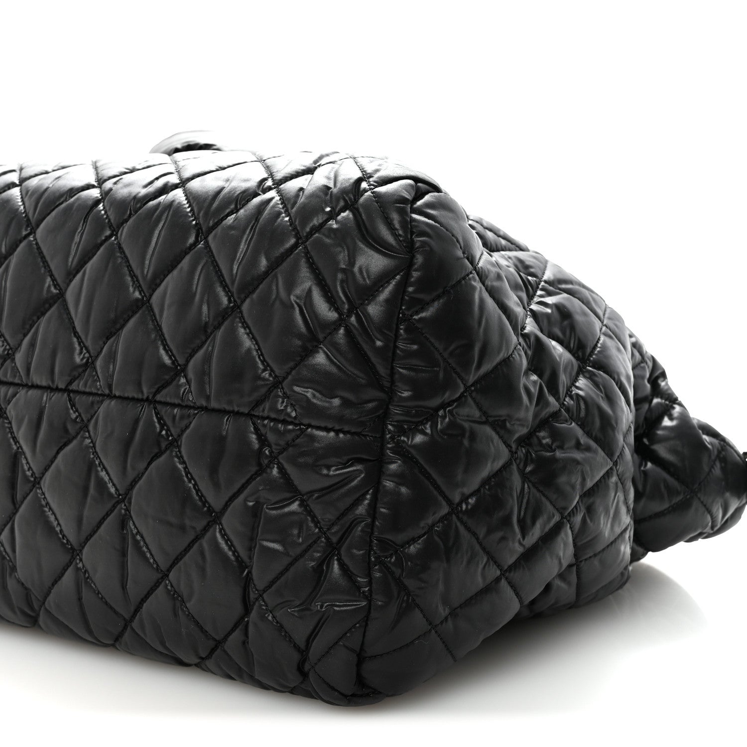 Chanel Nylon Quilted Medium Coco Cocoon Tote Black