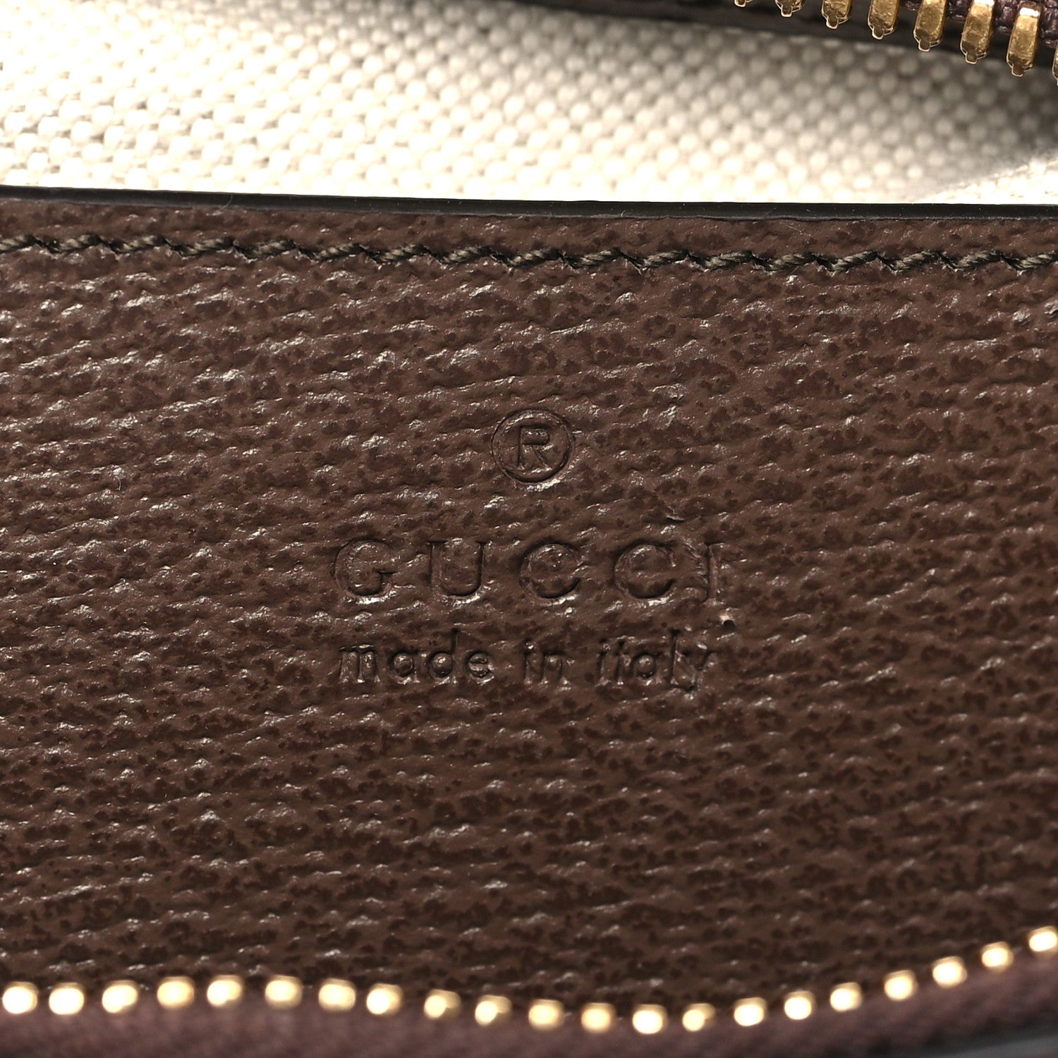 Gucci GG Supreme Monogram Textured Dollar Calfskin Web Small Ophidia GG Handbag Beige Ebony New Acero