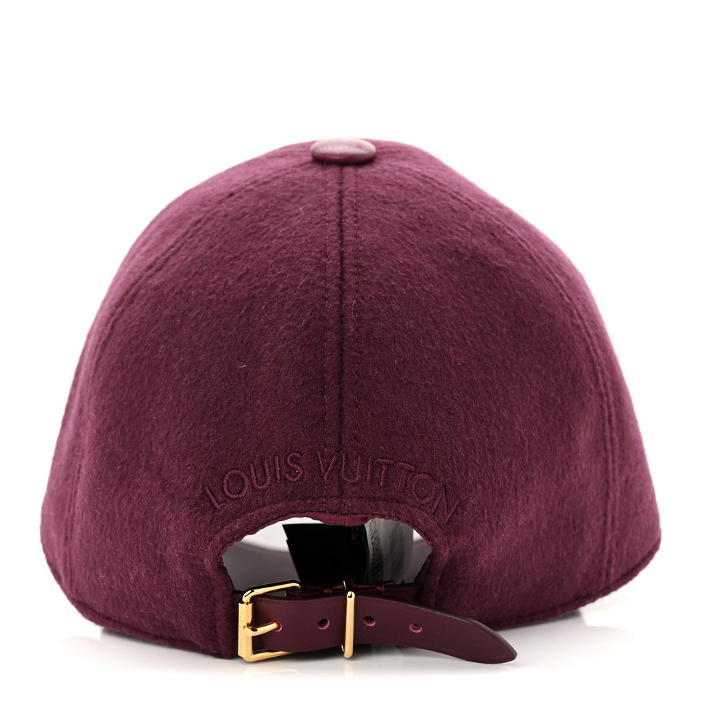 Louis Vuitton Wool Silk Monogram Endless Cap L Bordeaux