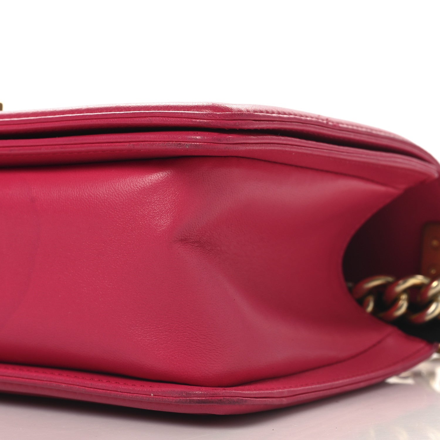 Chanel Lambskin Quilted Medium Boy Flap Fuchsia