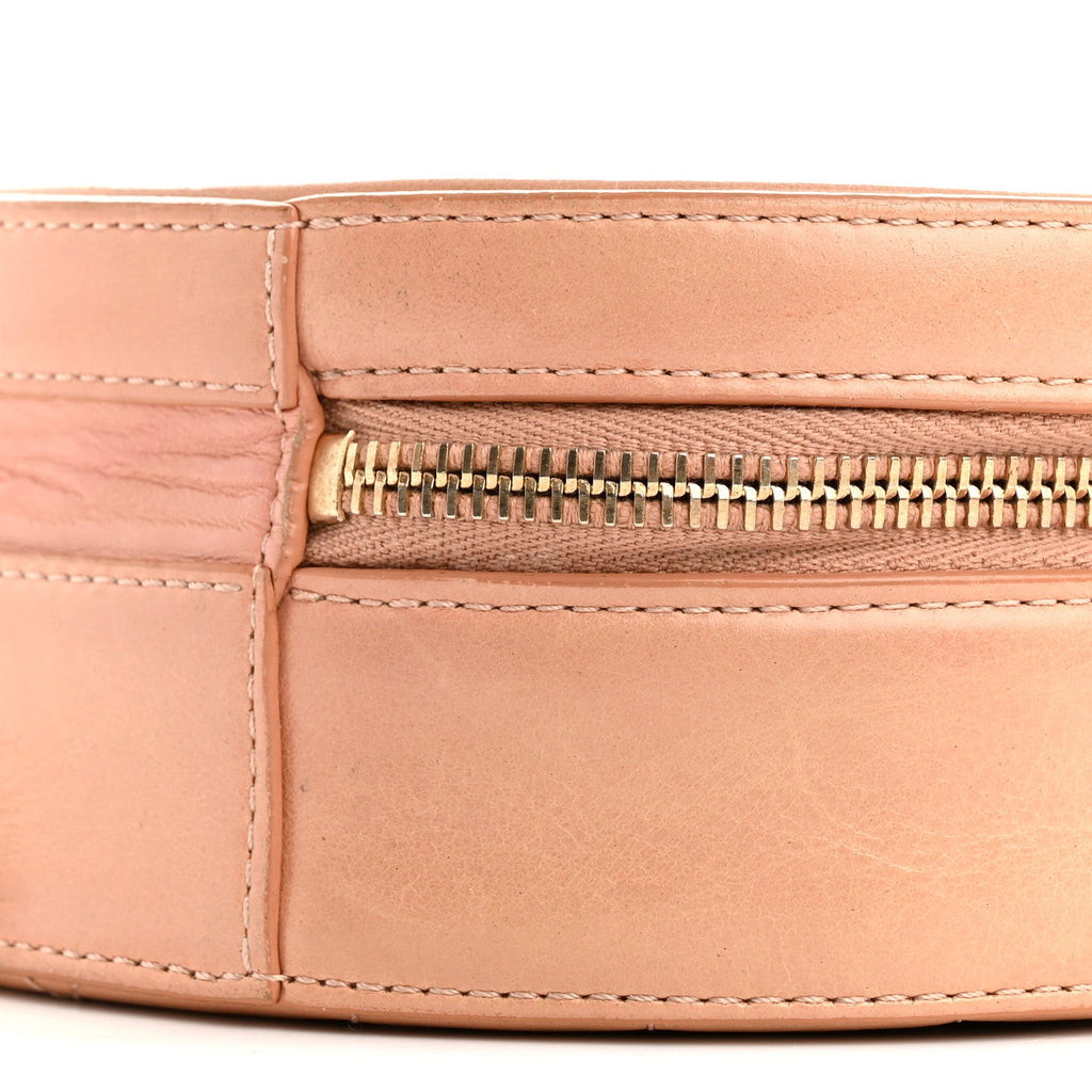 Chanel Glazed Calfskin Round As Earth Evening Bag Beige