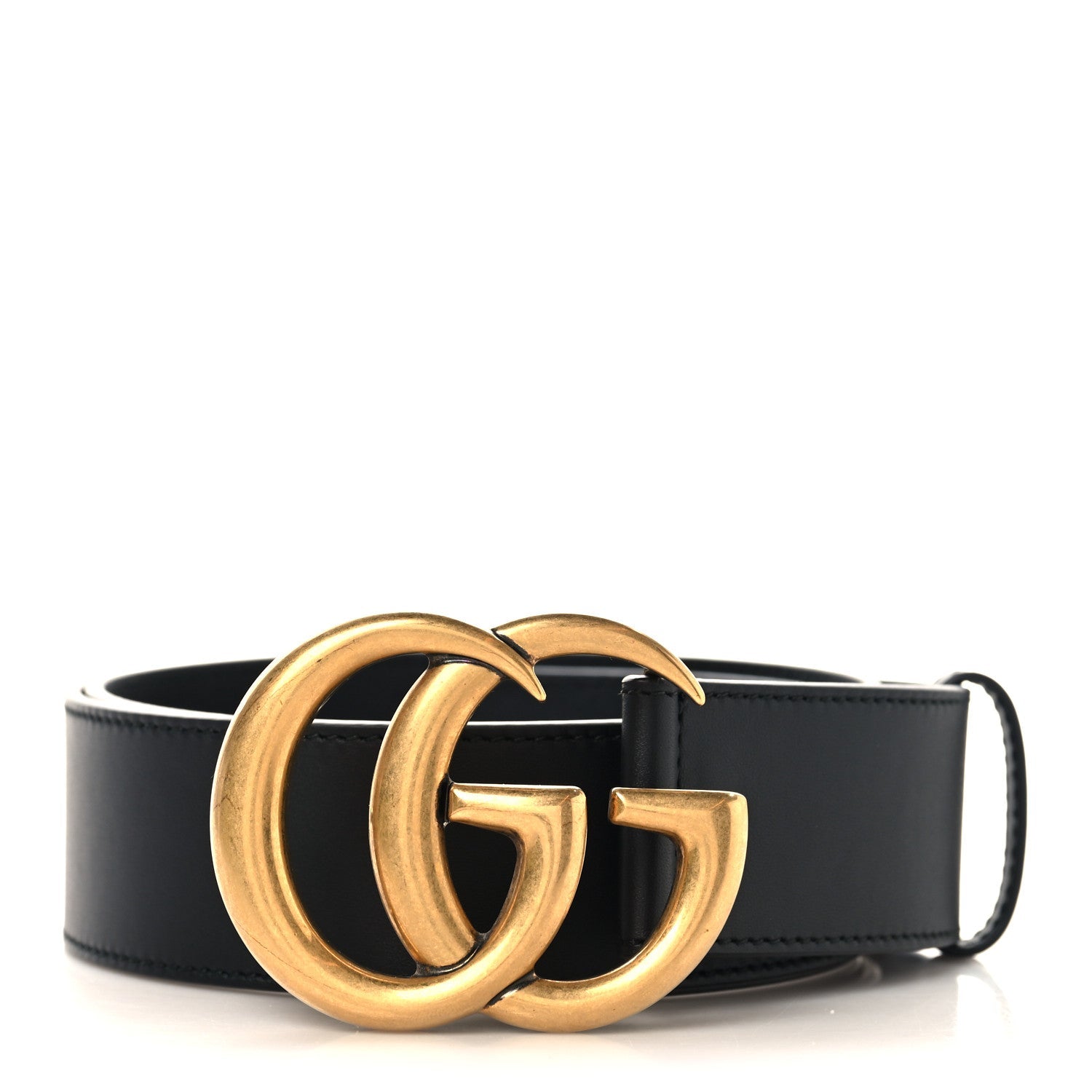 Gucci Calfskin Double G 40mm Belt 85 34 Black
