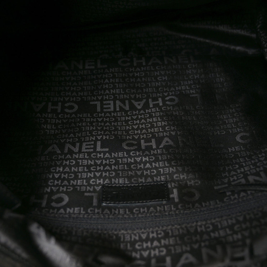 Chanel Suede Camellia Hobo Bag Black