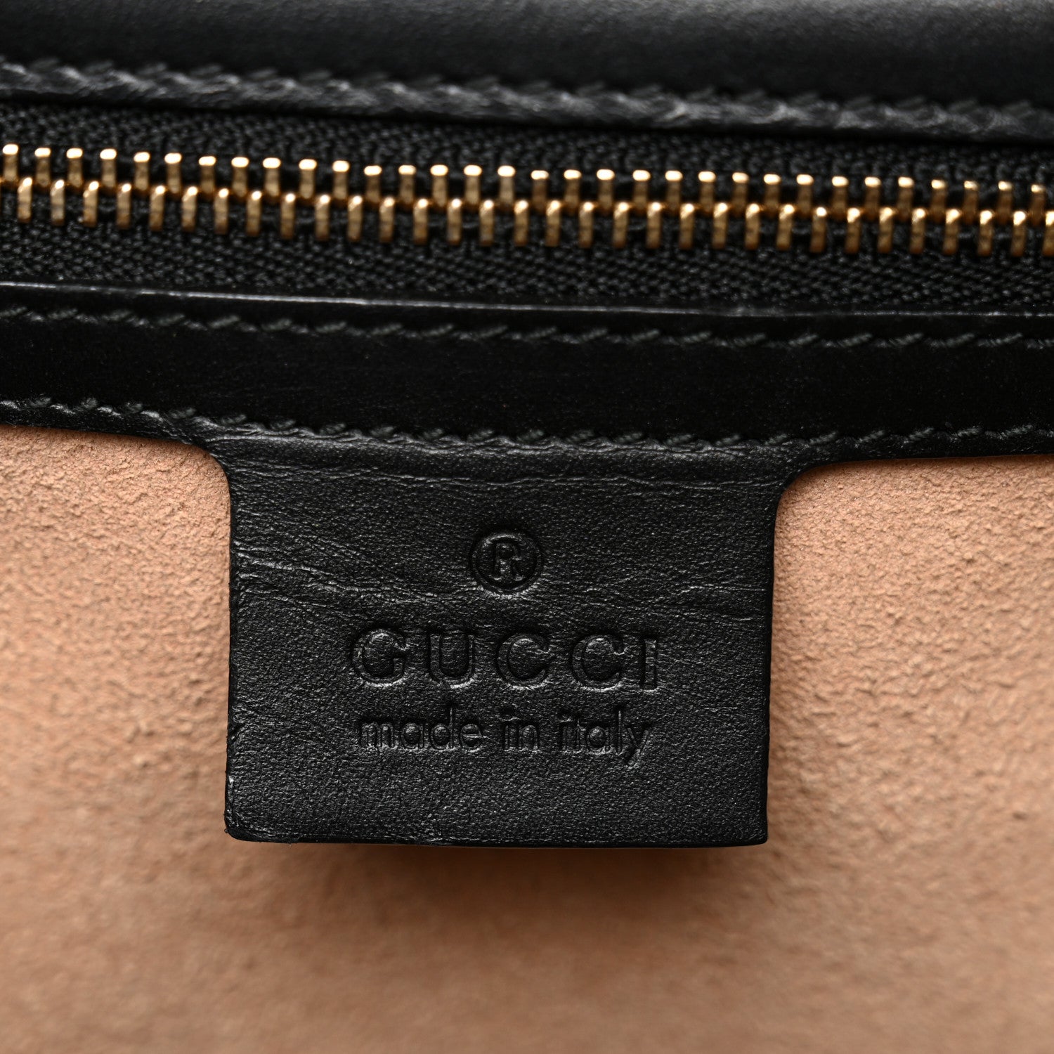 Gucci Guccissima Medium Padlock Shoulder Bag Black