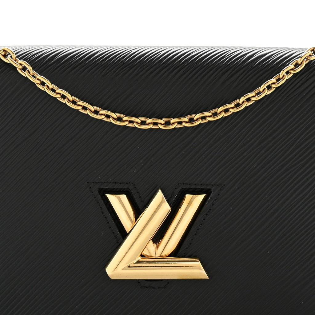 Louis Vuitton Epi Twist Belt Chain Wallet Black