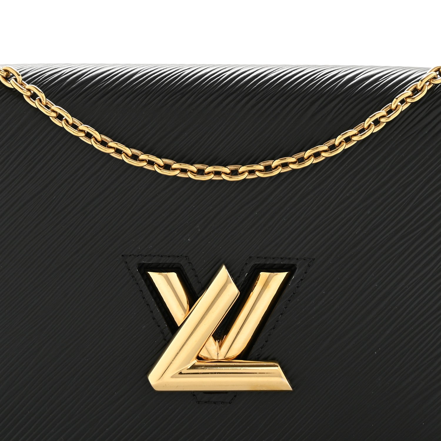 Louis Vuitton Epi Twist Belt Chain Wallet Black