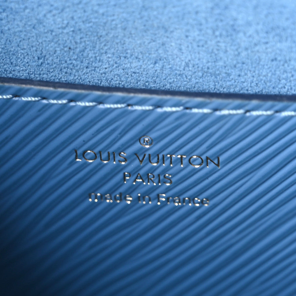 Louis Vuitton Epi Twist Shoulder Bag MM Blue Jean