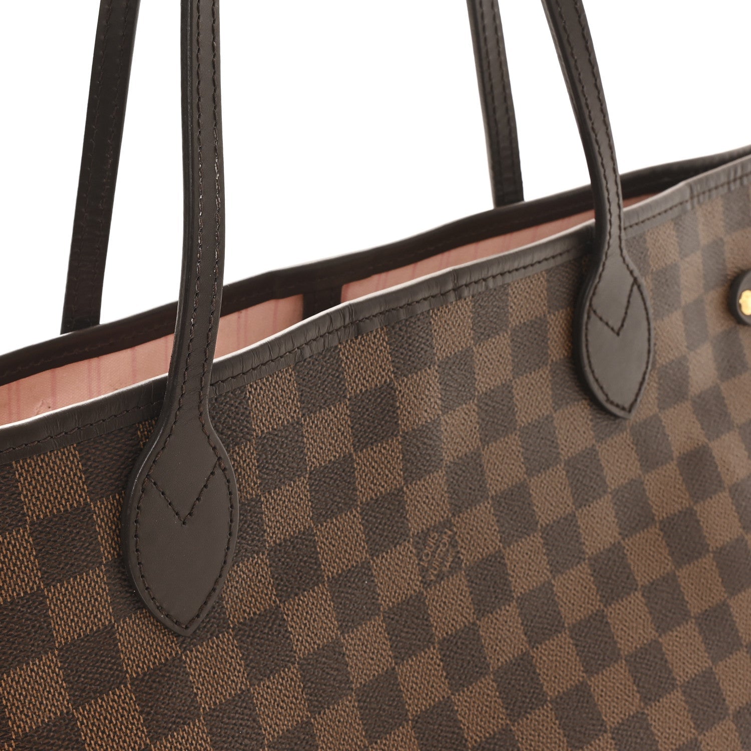 Louis Vuitton Damier Ebene Neo Neverfull MM Rose Ballerine