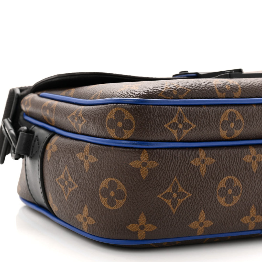 Louis Vuitton Monogram Macassar S Lock Messenger Blue