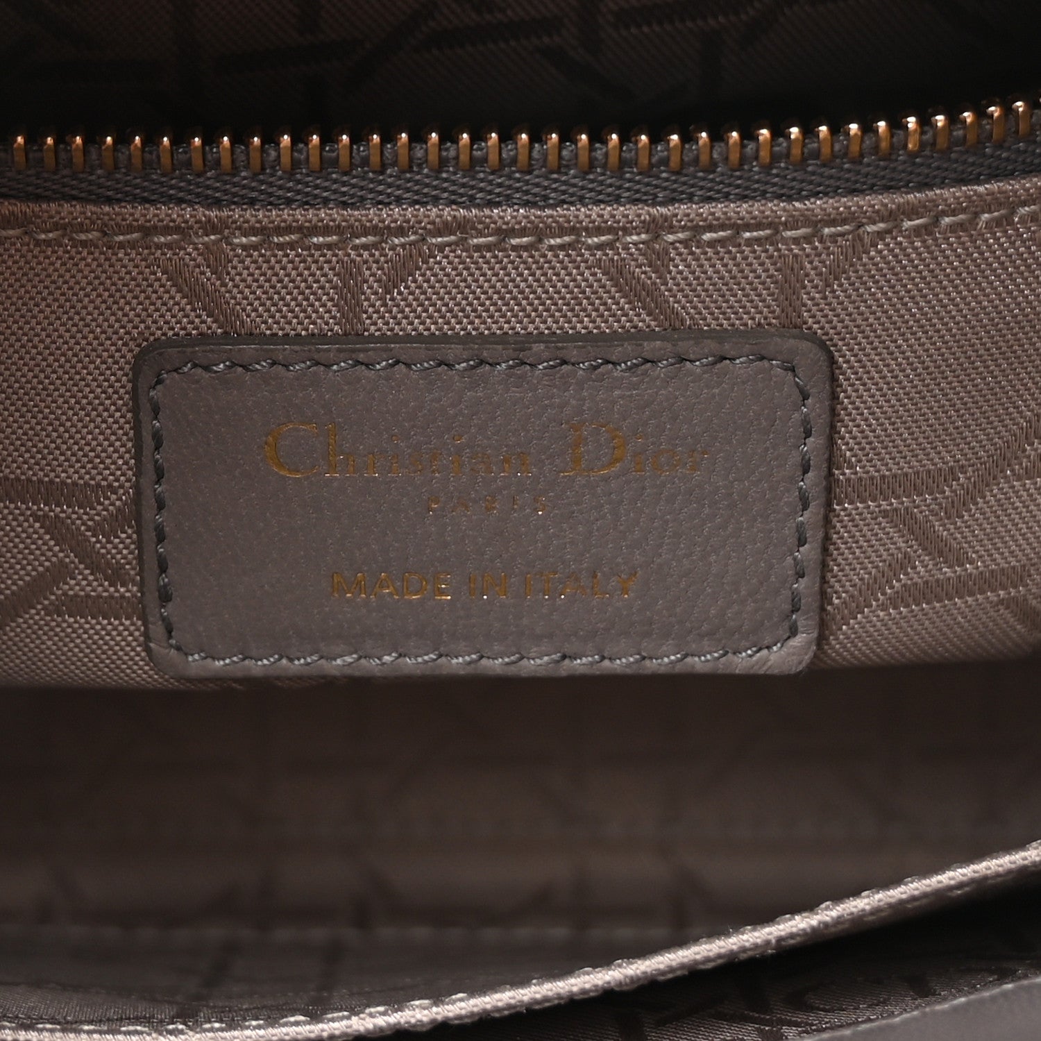 Christian Dior Lambskin Cannage Small Lucky Badges My Lady Dior Grey