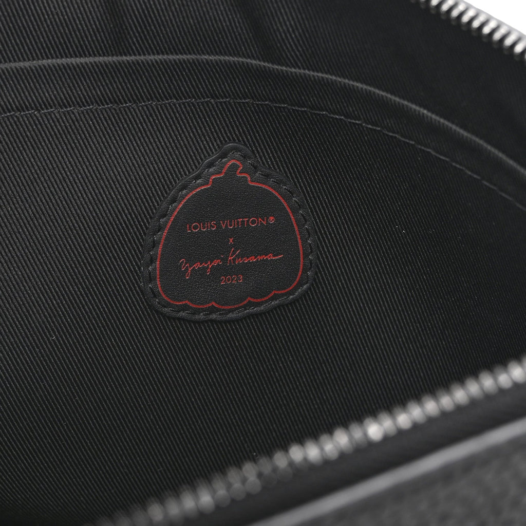 Louis Vuitton LV X YK Taurillon Monogram Pochette To-Go Black Red