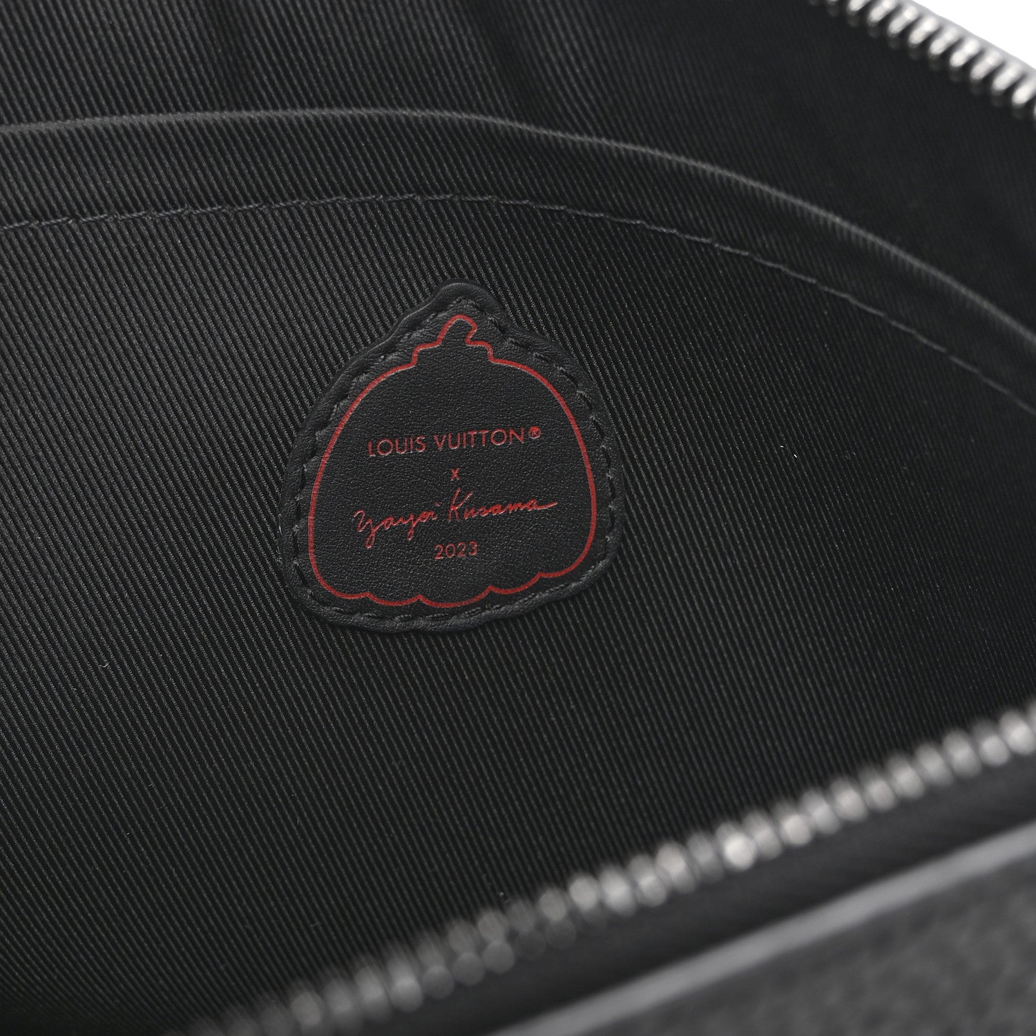 Louis Vuitton LV X YK Taurillon Monogram Pochette To-Go Black Red