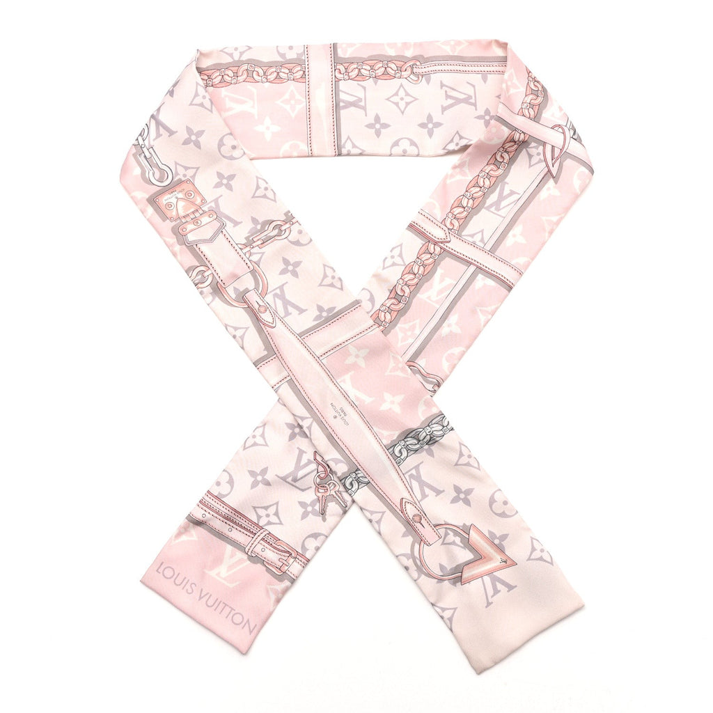 Louis Vuitton Silk Monogram Confidential Bandeau Light Pink