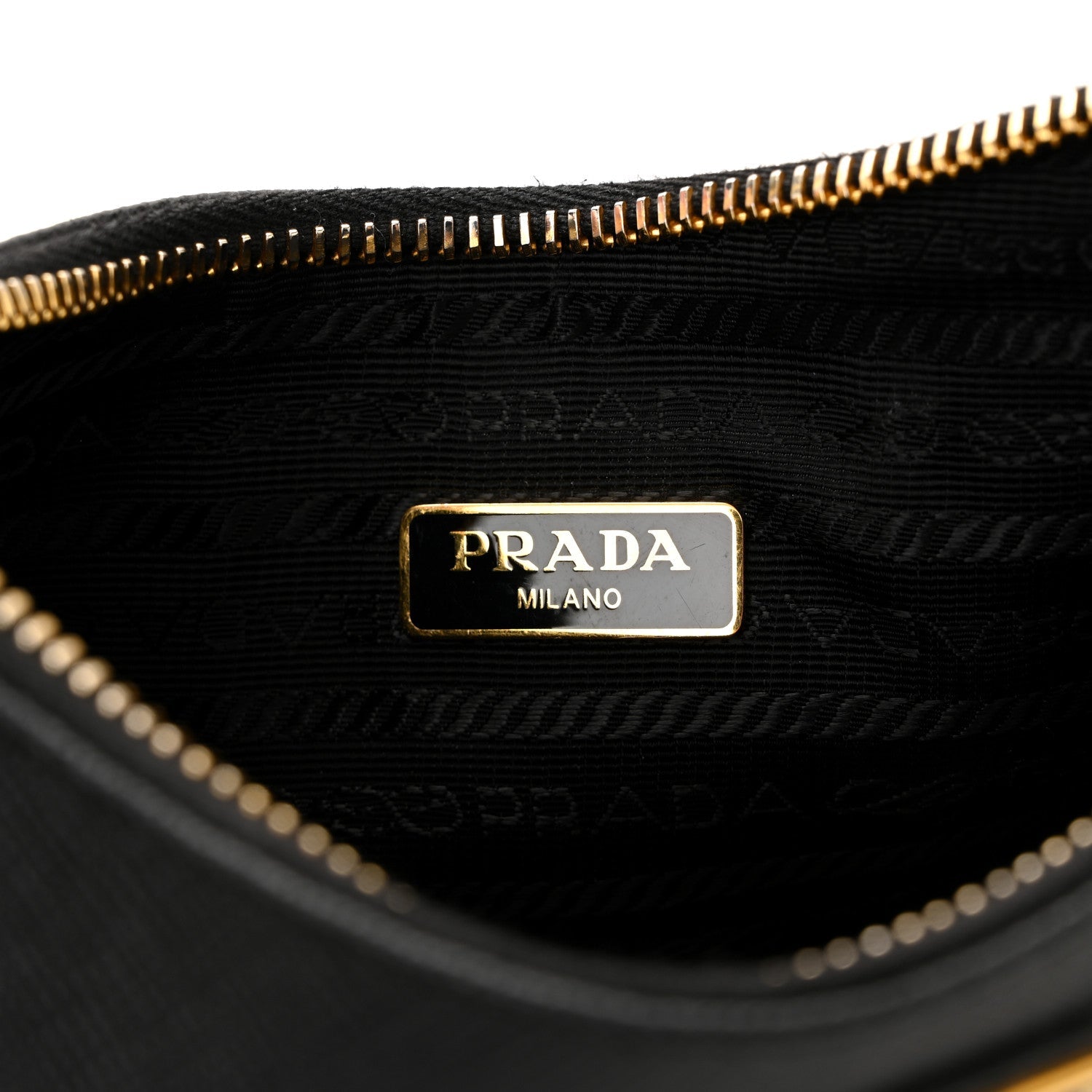 Prada Saffiano Lux Re-Edition 2005 Shoulder Bag Black