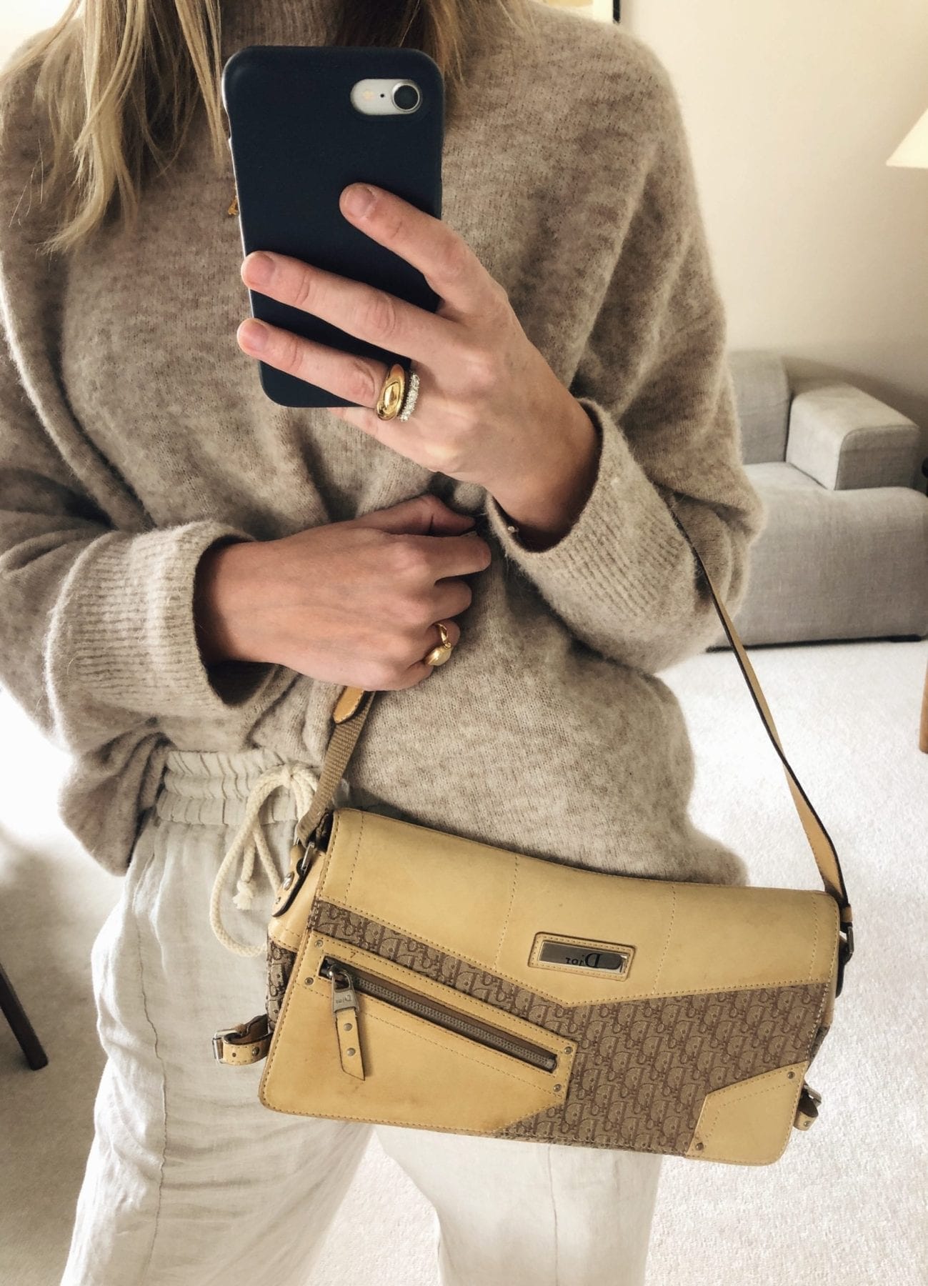 Dior Tan Oblique Bag