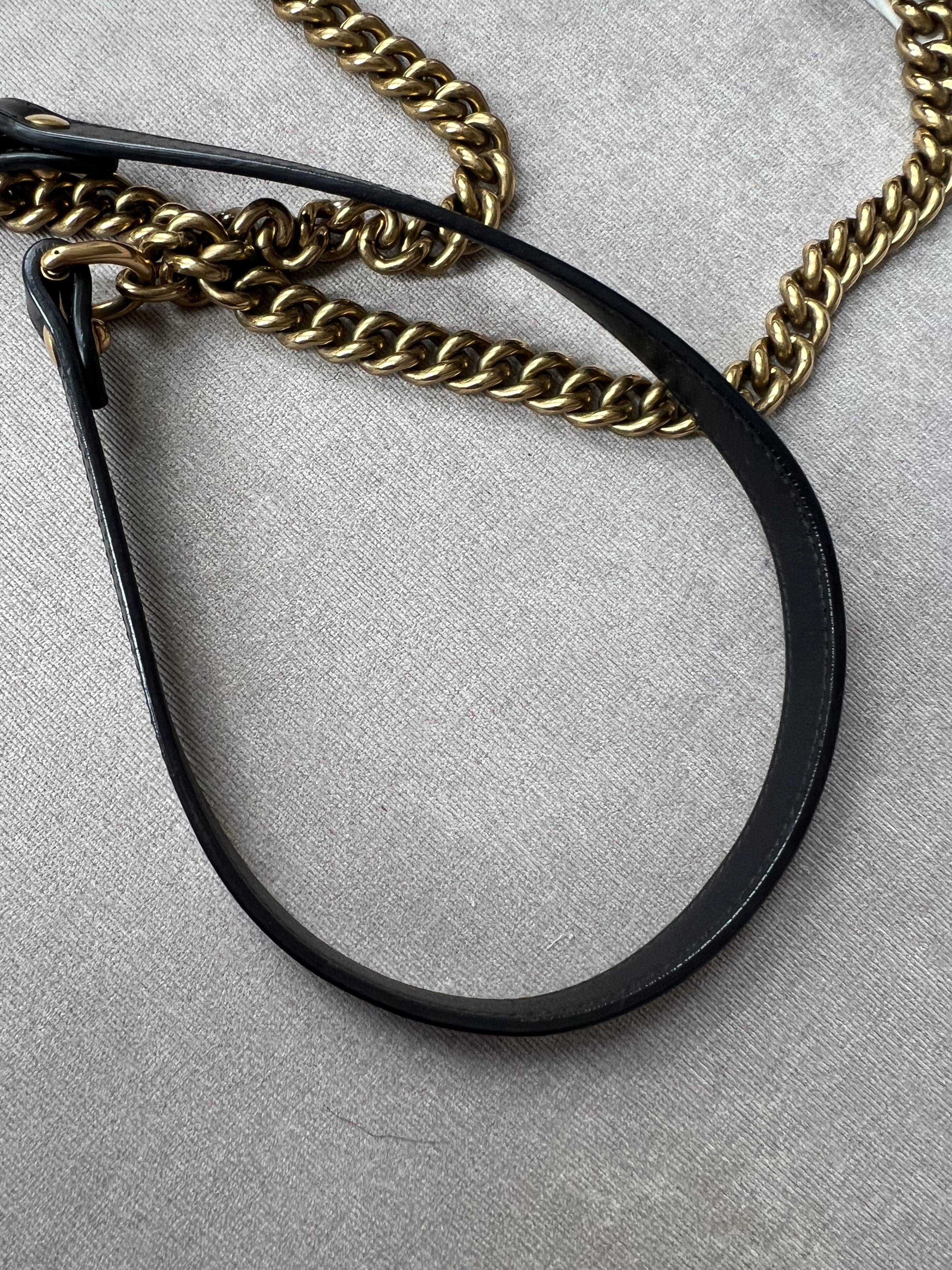 Gucci GG Black Marmont Medium Shoulder Bag
