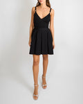 Chanel SS20 Black Mesh Mini Dress with Crystal CC Logo Details Size FR 36 (UK 8)