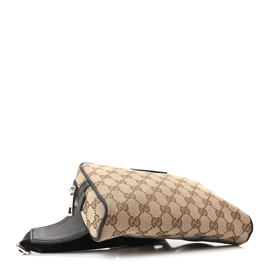 Gucci Monogram Belt Bag Dark Brown