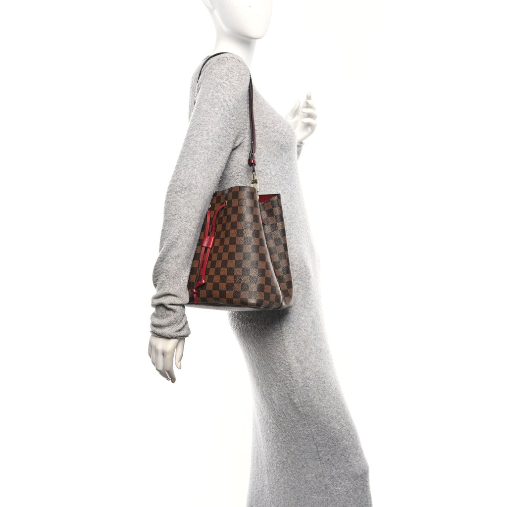 Louis Vuitton Damier Ebene Neonoe MM Cherry Berry
