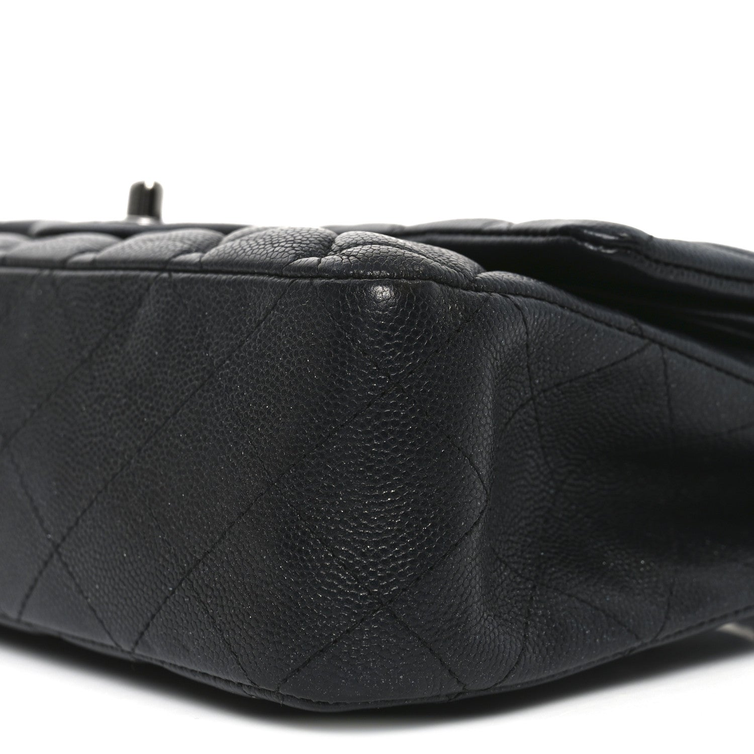 Chanel Iridescent Caviar Quilted Medium Double Flap Black