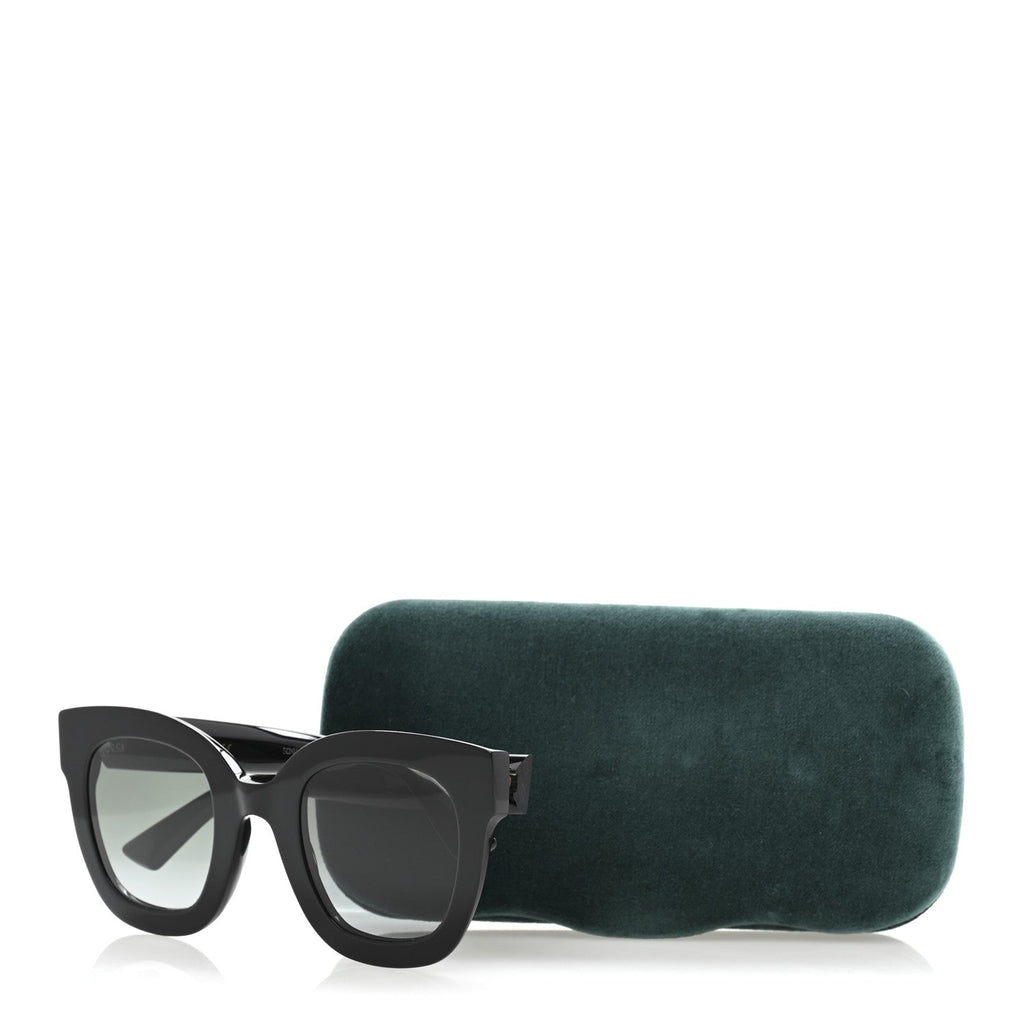 Gucci Round Frame Star Sunglasses GG0208S Black