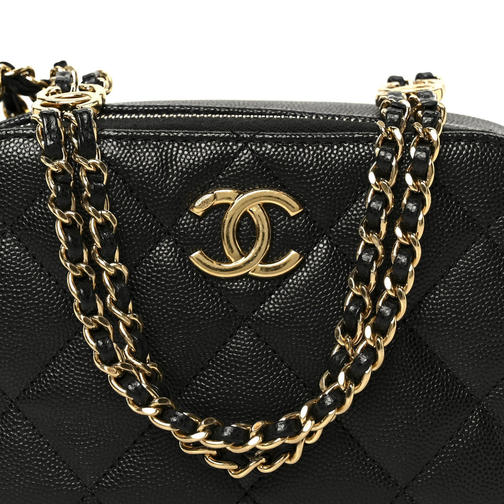 Chanel Caviar Quilted Mini CC You Camera Case Black