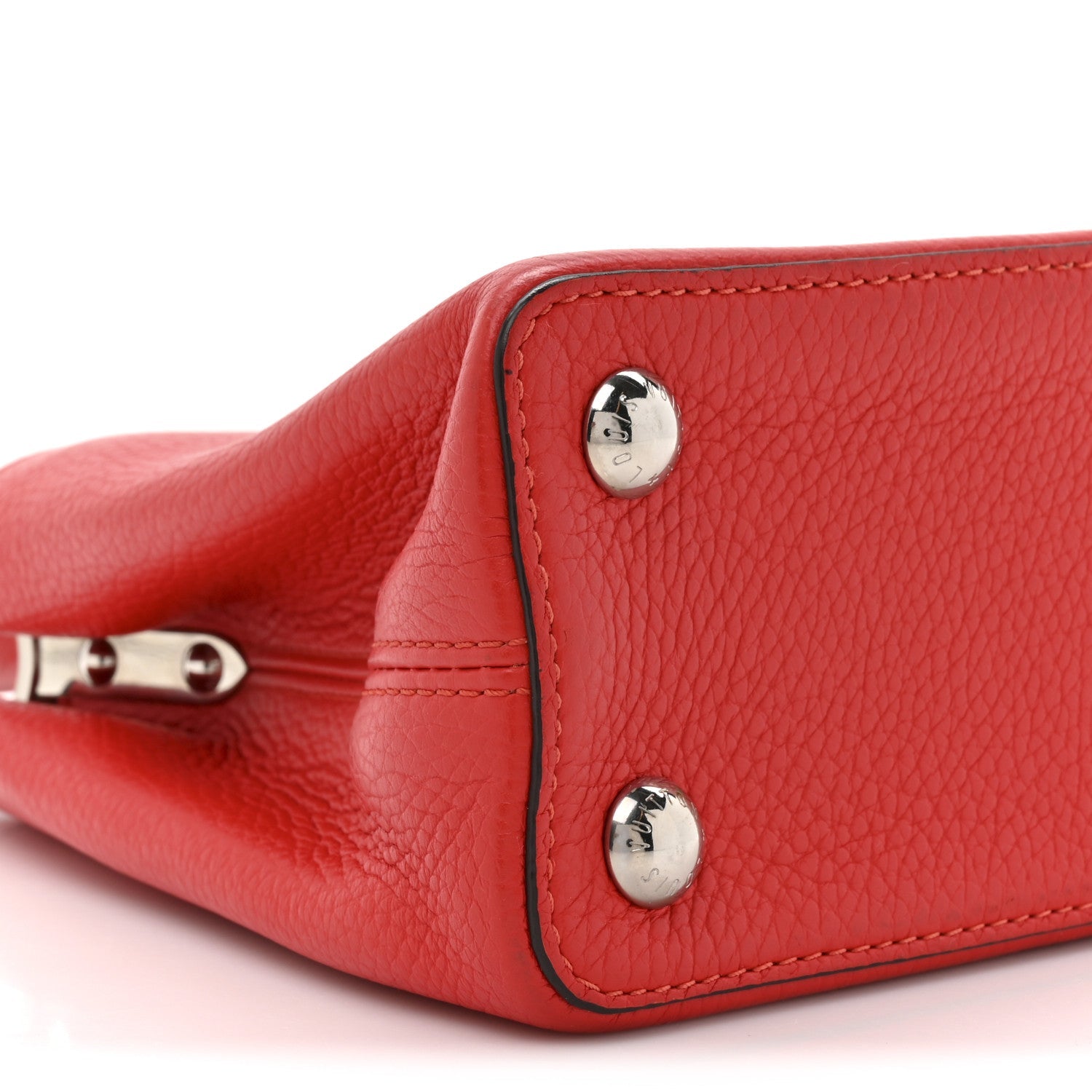 Louis Vuitton Taurillon Capucines BB Coquelicot