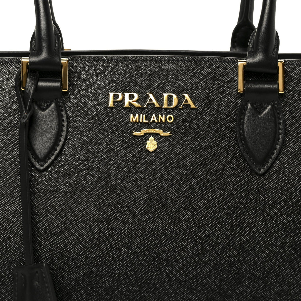 Prada Saffiano Soft Calfskin Tote Black
