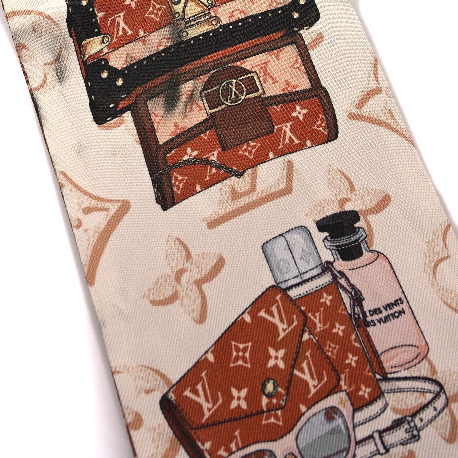 Louis Vuitton Silk Monogram Fall for you Bandeau Brown