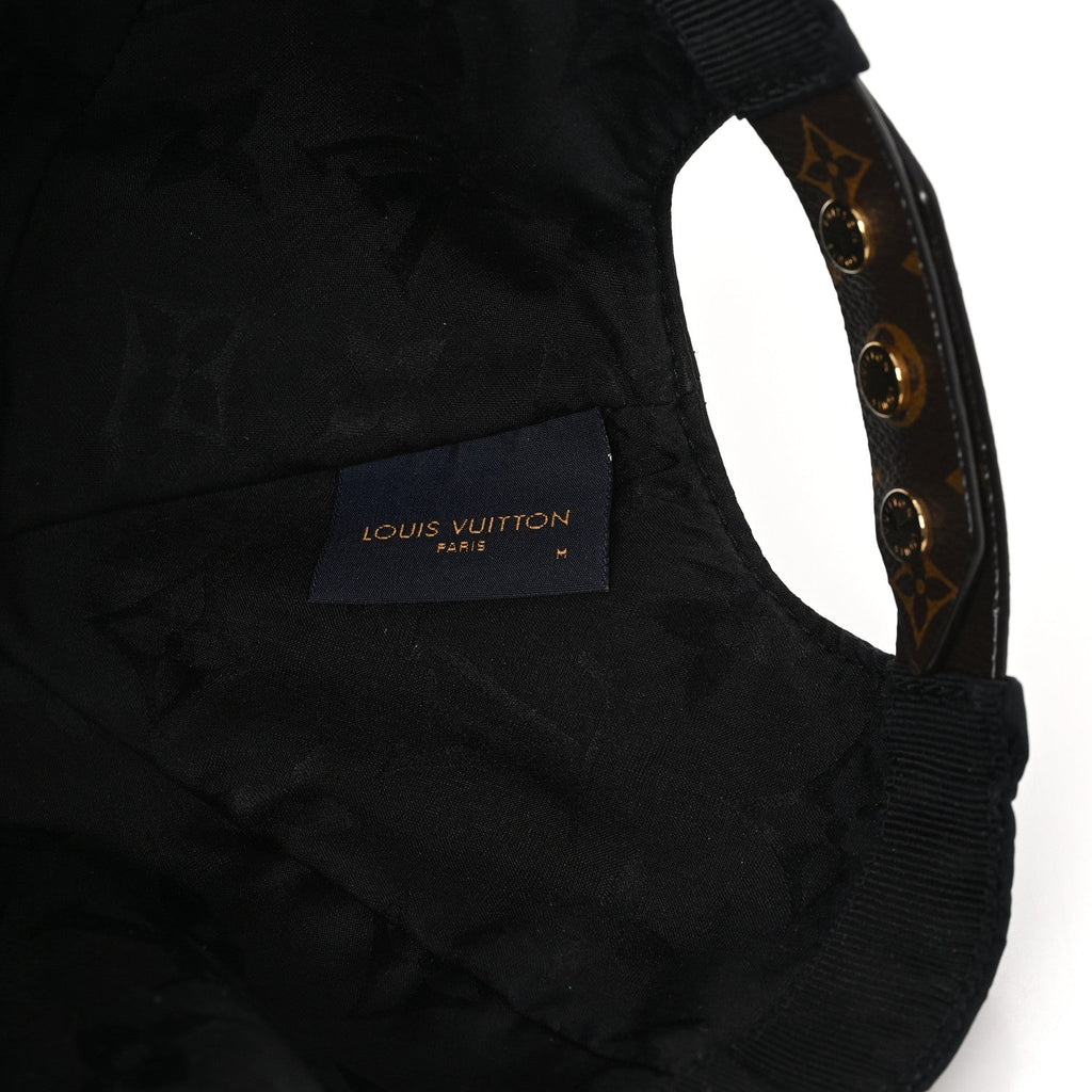 Louis Vuitton Polyester Silk Monogram LV Get Ready Cap M Black
