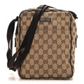 Gucci Monogram Messenger Bag Brown