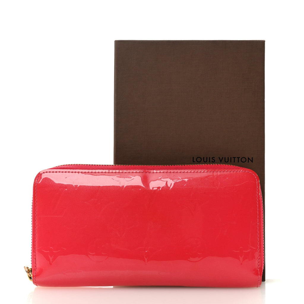 Louis Vuitton Vernis Zippy Wallet Rose Litchi