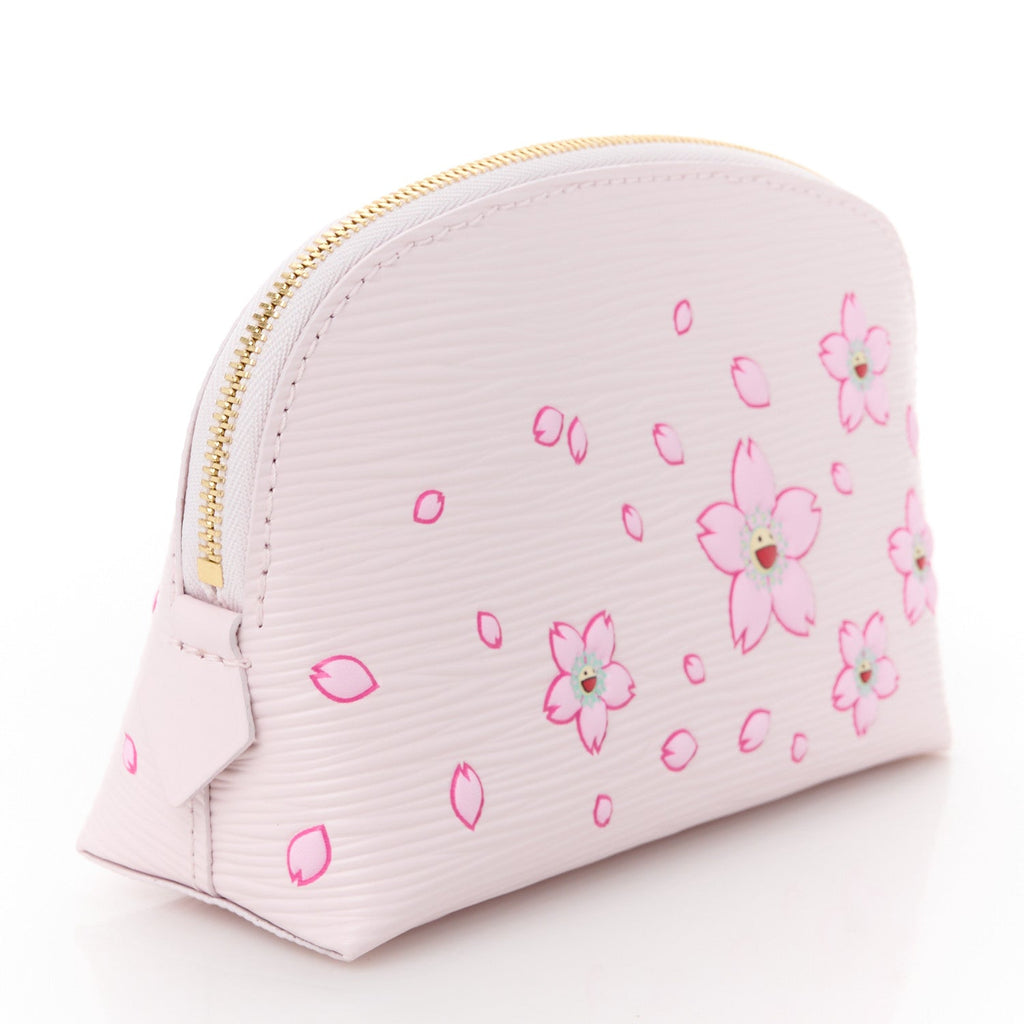 Louis Vuitton LV X TM Epi Cherry Blossom Cosmetic Pouch Pink