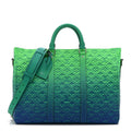 Louis Vuitton Taurillon Illusion Keepall Tote Bleu Vert