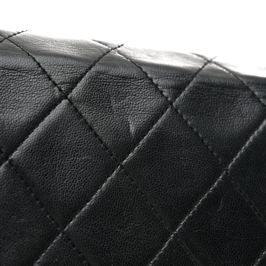 Chanel Lambskin Quilted Flap Bag Black