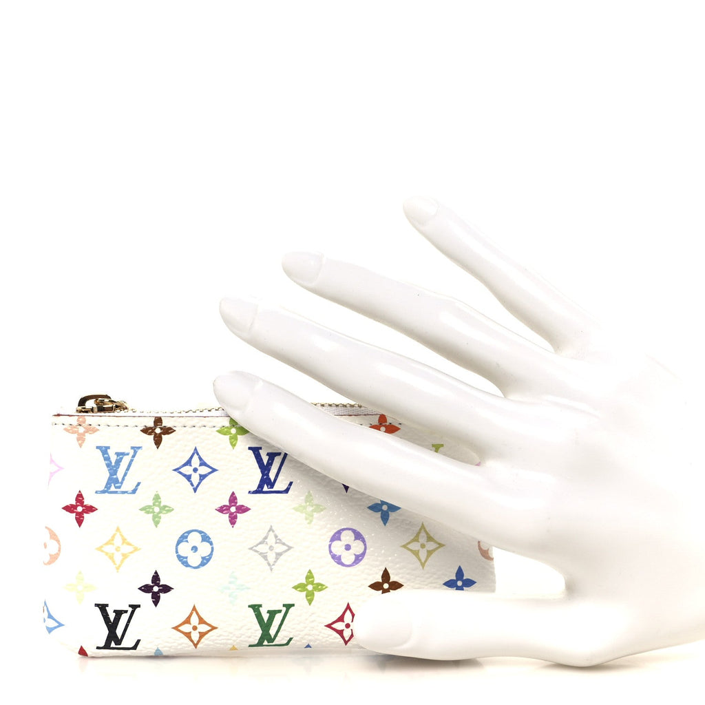 Louis Vuitton LV X TM Monogram Multicolor Key Pouch White