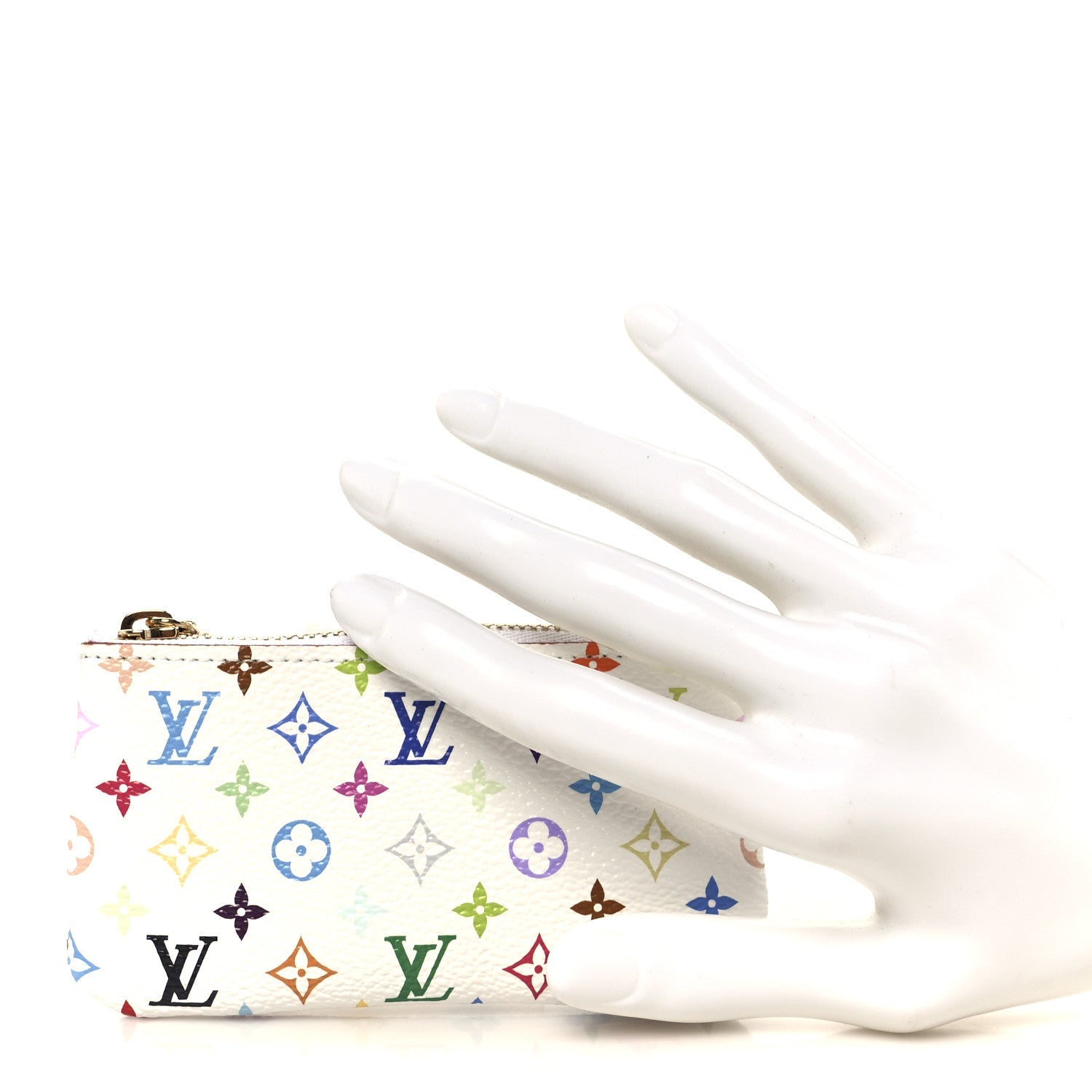 Louis Vuitton LV X TM Monogram Multicolor Key Pouch White
