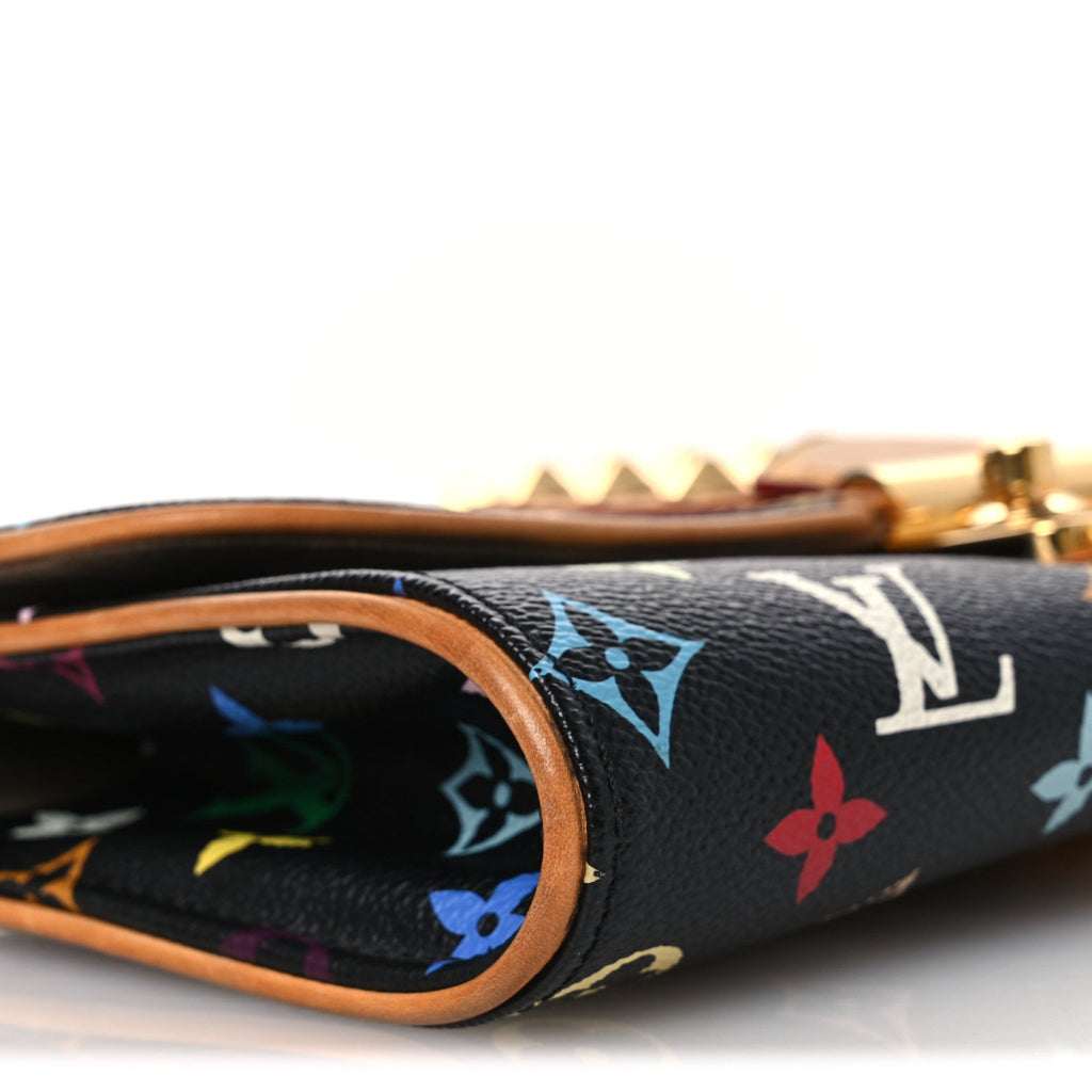 Louis Vuitton Monogram Multicolor Courtney Clutch Black